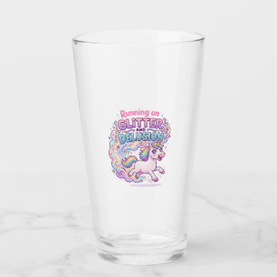 Unicorn Running on Glitter and Delusion Charming M Glass