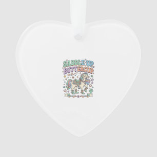 Unicorn Saddle Up Buttercup Kawaii Typography Desi Ornament