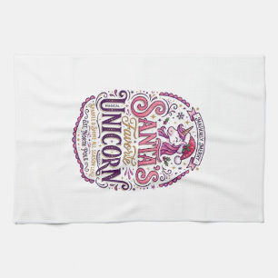 Unicorn Santa's Favourite Unicorn Tea Towel