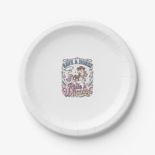 Unicorn Save a Horse Ride a Unicorn Print Ready Ap Paper Plate