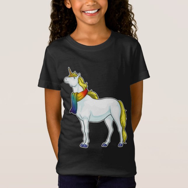 Unicorn Scarf T-Shirt (Front)
