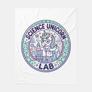 Unicorn Science Unicorn Lab POD Ready Apparel Grap Fleece Blanket