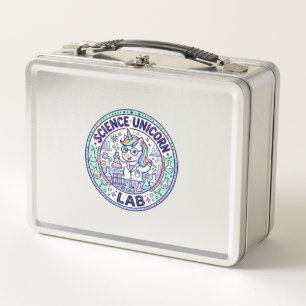 Unicorn Science Unicorn Lab POD Ready Apparel Grap Metal Lunch Box