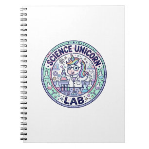 Unicorn Science Unicorn Lab POD Ready Apparel Grap Notebook
