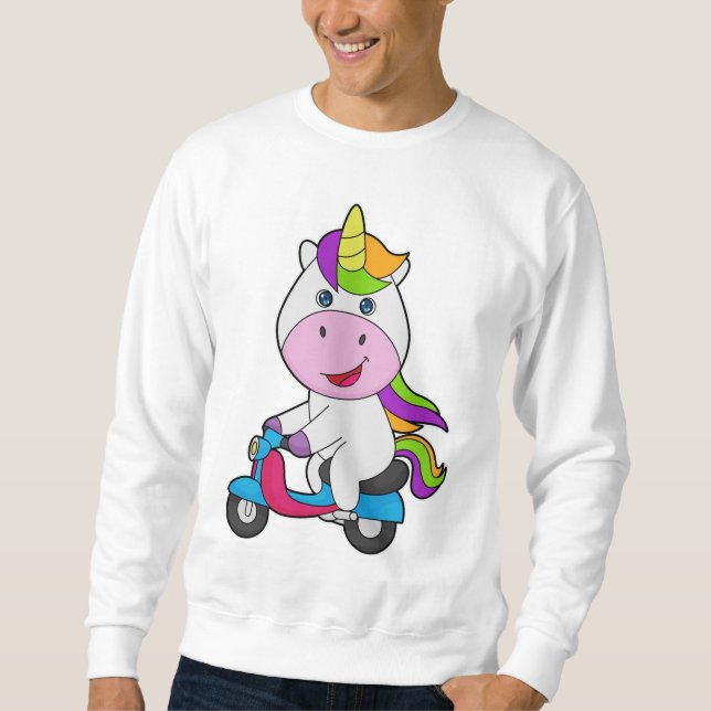 Unicorn Scooter Sweatshirt (Front)