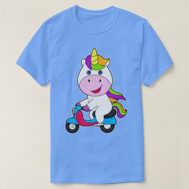 Unicorn Scooter T-Shirt (Design Front)