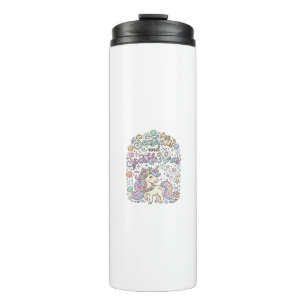 Unicorn Seashells and Sparkle Horns Premium Vector Thermal Tumbler