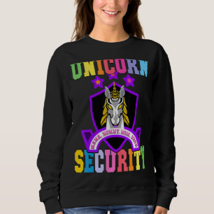 Unicorn Security Mother Badge Mama Mummy Mum Bruh  Sweatshirt