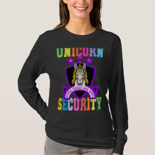 Unicorn Security Mother Badge Mama Mummy Mum Bruh T-Shirt