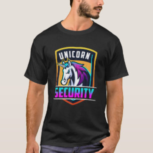 Unicorn Security - Rainbow Colours Unicorn Lovers T-Shirt