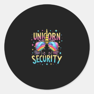 Unicorn Security Tank Top_6 Classic Round Sticker