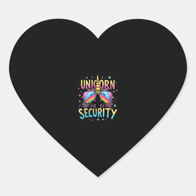 Unicorn Security Tank Top_6 Heart Sticker (Front)