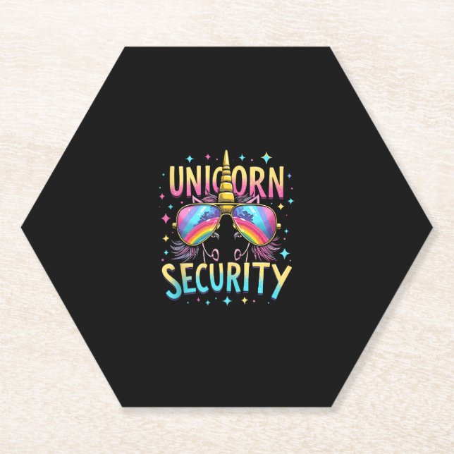 Unicorn Security Tank Top_6 Paper Coaster (Front)