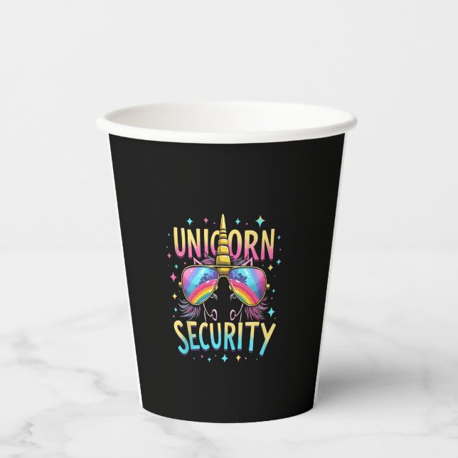 Unicorn Security Tank Top_6 Paper Cups (Front)