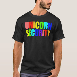 Unicorn Security Unicorn Halloween Dad Mum Unicorn T-Shirt