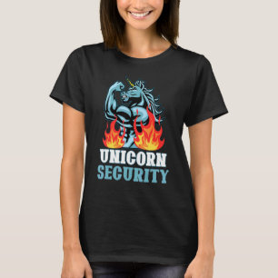 Unicorn Security   Unicorns Rainbow   Graphic T-Shirt