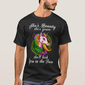 Unicorn She Is Beauty She Is Grace T-Shirt