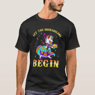 Unicorn Shenanigans Festival Parade Beads Mardi Gr T-Shirt