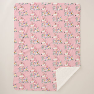 Unicorn Sherpa Blanket