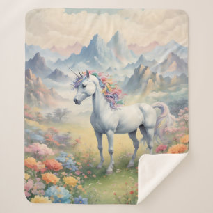 Unicorn Sherpa Blanket