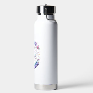 Unicorn Shine Like a Unicorn Graphic Design T-Shir Water Bottle