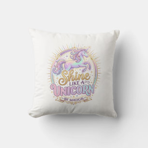 Unicorn Shine Like a Unicorn POD Ready Marketplace Cushion