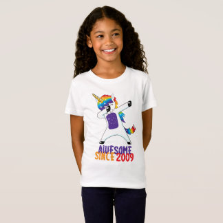 Unicorn Shirt Awesome Since 2009 9th Birthday Gift