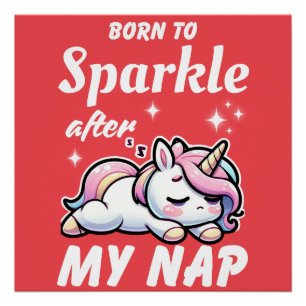 Unicorn Shirt Save The Chubby Unicorns Poster
