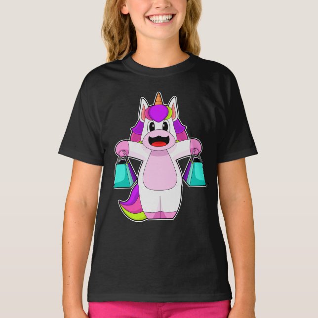 Unicorn Shopping Shopping bag T-Shirt (Front)