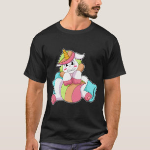 Unicorn Shy with Pillow T-Shirt