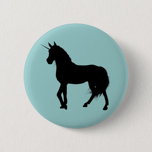 Unicorn Silhouette Button (Front)