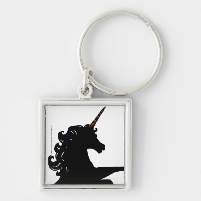 Unicorn Silhouette Key Ring (Front)