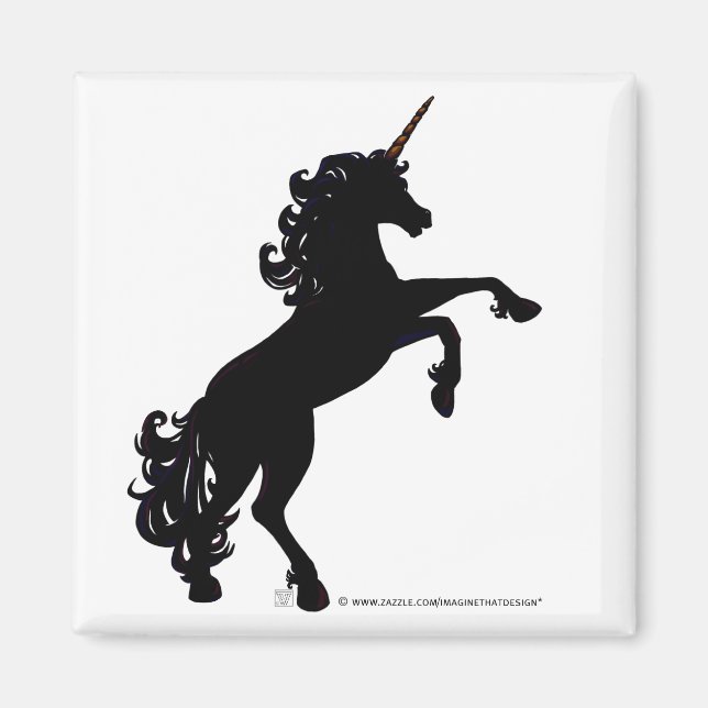 Unicorn Silhouette Magnet (Front)