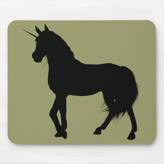 Unicorn Silhouette Mousepad (Front)