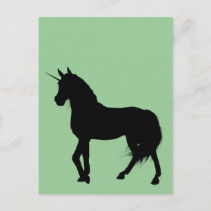 Unicorn Silhouette Postcard