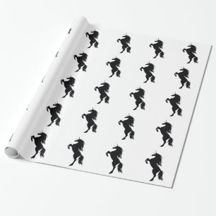 Unicorn Silhouette Wrapping Paper