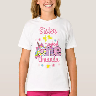 Unicorn Sister of the one magical birthday Shirt