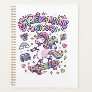 Unicorn Skateboarding Unicorn Bold Typography Shir Planner