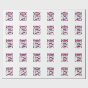 Unicorn Skateboarding Unicorn Stylish White Backgr Wrapping Paper