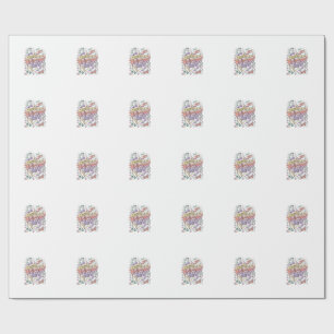 Unicorn Skater Unicorn Crew Whimsical Zazzle Desig Wrapping Paper
