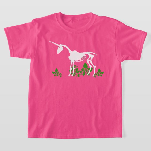 Unicorn Skeleton T-Shirt (Laydown)