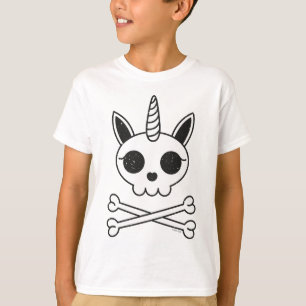 Unicorn Skull and Crossbones T-Shirt