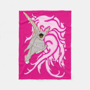 Unicorn Skull Fleece Blanket