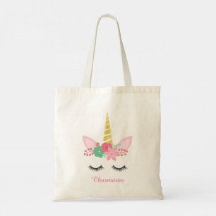 Unicorn Sleeping Smiling Tote