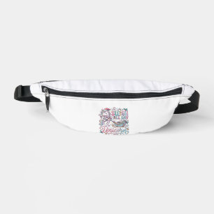 Unicorn Sleigh All Day Unicorn Adorable Sticker an Bum Bags