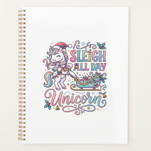 Unicorn Sleigh All Day Unicorn Adorable Sticker an Planner