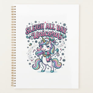 Unicorn Sleigh All Day Unicorn Charming Merch Desi Planner