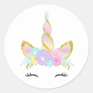 Unicorn Slime Party Favour Tag Sticker Slime Party