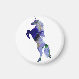 Unicorn Small, 3.2 Cm Round Magnet