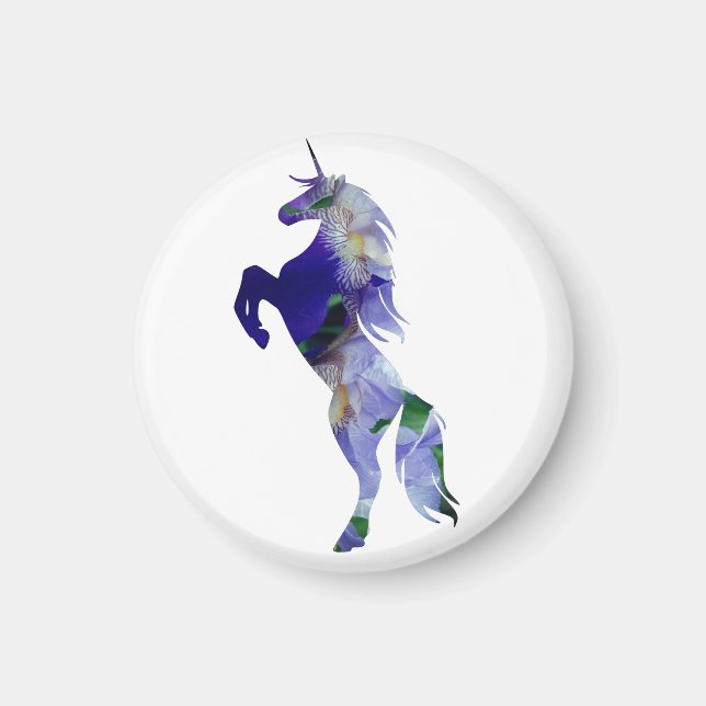 Unicorn Small, 3.2 Cm Round Magnet (Front)